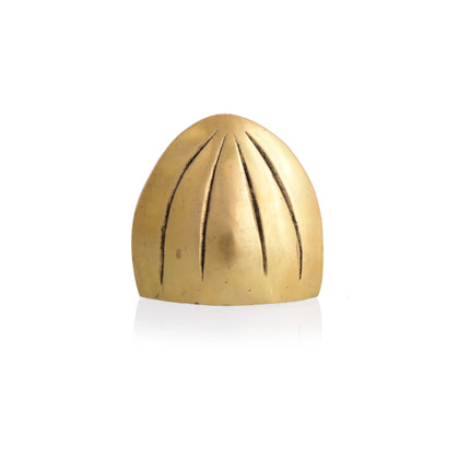 Brass Coconut Shape Sitting Ganesha Idol (2.2 Inch)