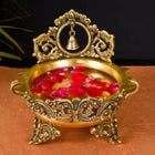 Brass Urli With Bell (8.5 Inch)