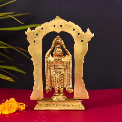 Brass Frame Tirupati Balaji Venkateshwar Superfine idol (8 Inch)