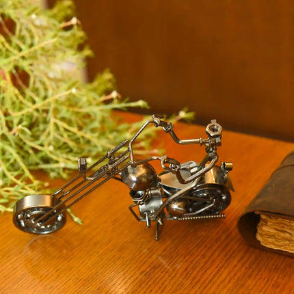 Metal Motorbike With Rider (5 Inch)