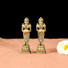 Brass Standing Deep Lakshmi Pair (4 Inch)
