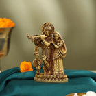 Brass Standing Radha Krishna Idol (6 Inch)