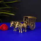 Brass Double Bullock Cart (3.2 Inch)