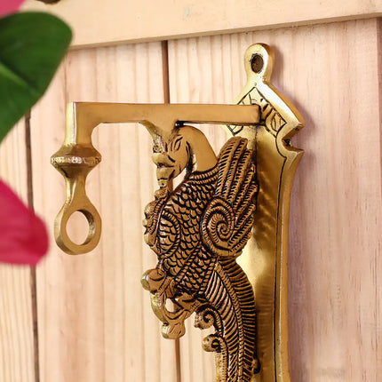 Brass Peacock Wall Mount Bracket