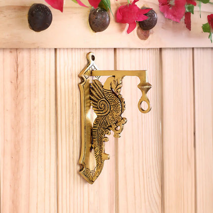 Brass Peacock Wall Mount Bracket