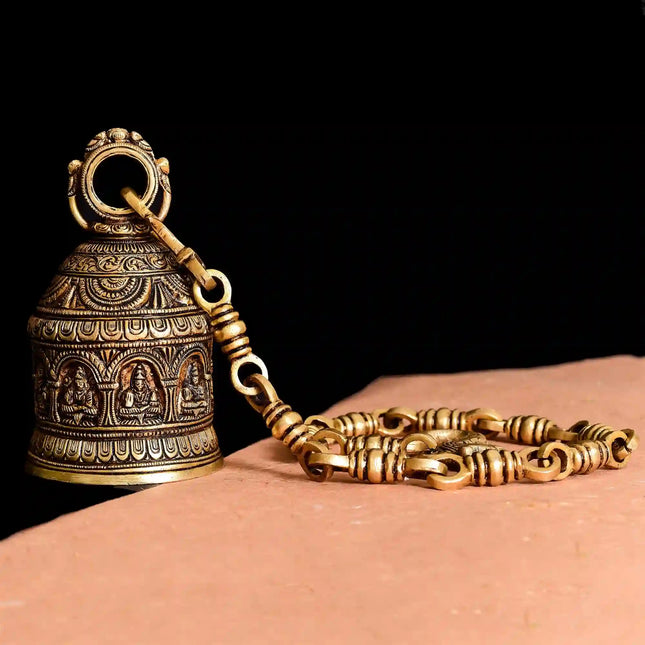 Brass Superfine Lakshmi Wall Hanging Temple Bell
