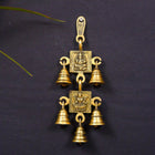 Brass Ganesha Lakshmi Wall Hanging Bell (10 Inch)