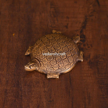 Brass Tortoise Figuruine Vastu/Feng Shui (0.5 Inch)