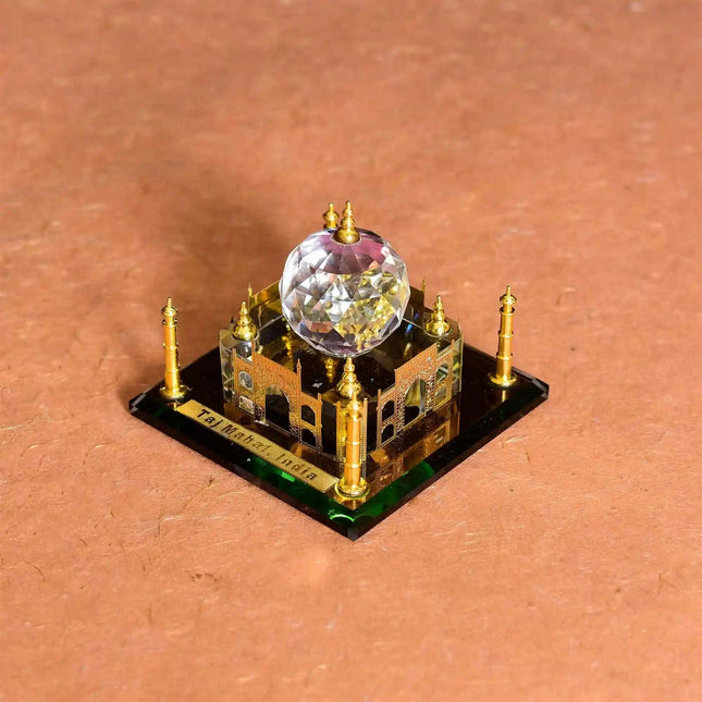 Crystal Taj Mahal Showpiece