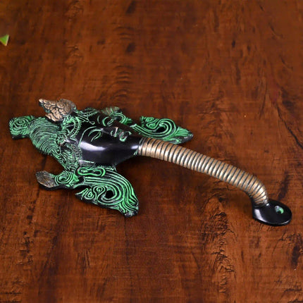 Brass Tara Face Door Handle (11 Inch)