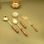 Set Of 4 Pieces (Deep Ladle + Skimmer + Palta + Serving Ladle)