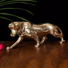 Brass Majestic Roaring Tiger Statue (7.5 Inch)