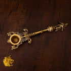 Brass Garuda Ahuti Spoon (10.5 Inch)