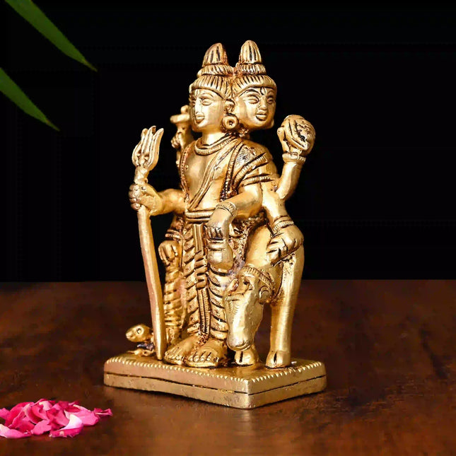 Brass Lord Dattatreya Idol (4.5 Inch)