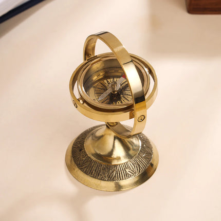 Brass Rotating Compass (4 Inch)