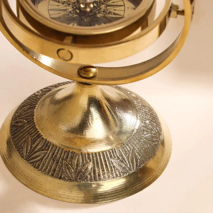 Brass Rotating Compass (4 Inch)