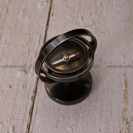 Brass Rotating Compass (4 Inch)