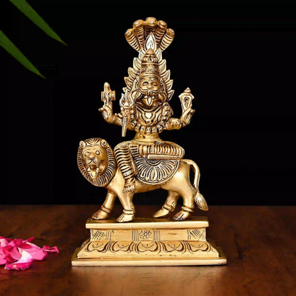 Brass Pratyangira Devi Idol (7 Inch)