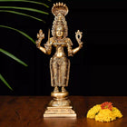 Brass Standing Karumari Amman Superfine Idol (12.5 Inch)