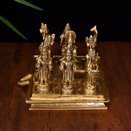 Brass Superfine Navagraha Idols Set (7 Inch)