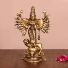 Brass Goddess Standing Mahishasura Mardini Superfine Idol (9.5 Inch)