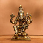 Brass Superfine Sitting Varaha Lakshmi Idol (6 Inch)
