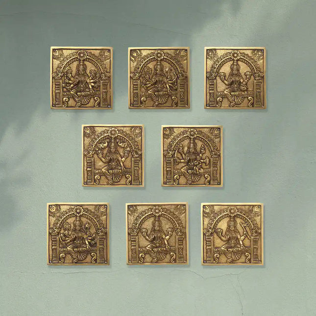Brass Superfine Ashtalakshmi Wall Hanging Set