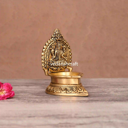 Brass Lakshmi Diya (4.5 Inch)