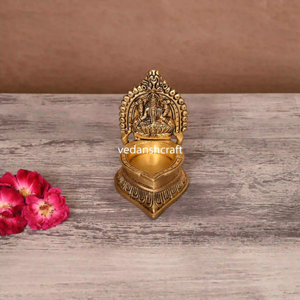 Brass Lakshmi Diya (4.5 Inch)