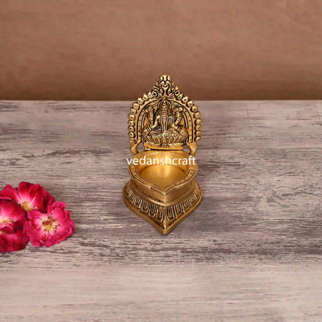 Brass Lakshmi Diya (4.5 Inch)