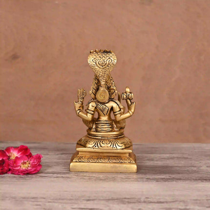 Brass Sitting Karumari Amman Idol (6 Inch)