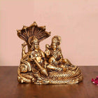 Brass Vishnu Lakshmi On Sheshnag Idol (6.5 Inch)