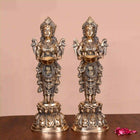 Brass Standing Deep Lakshmi Pair (15 Inch)