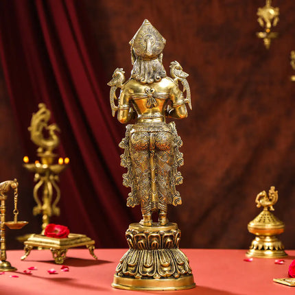 Brass Deep Standing Lakshmi Idol (20 Inch)