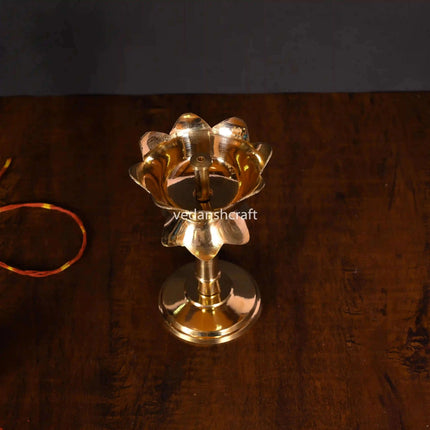Brass Akhand Lotus Diya
