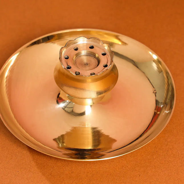 Brass Incense Holder/Agardan (3.2 Inch)