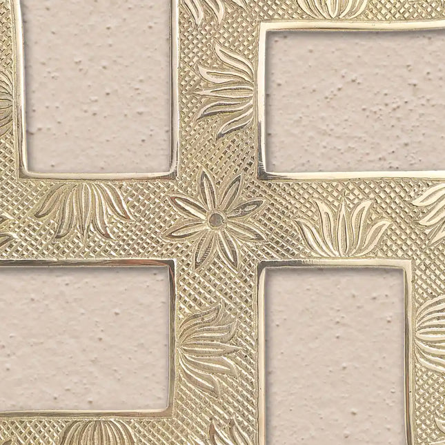 Brass Swastik Wall Hanging (10 Inch)