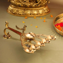 Peacock Diya
