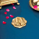 Brass Charan Paduka (2.8 Inch)
