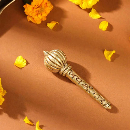 Brass Handcrafted Hanuman Mace/Gada (3 Sizes)
