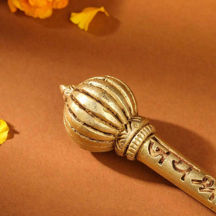 Brass Handcrafted Hanuman Mace/Gada (3 Sizes)