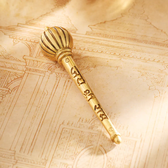 Brass Handcrafted Hanuman Mace/Gada (3 Sizes)