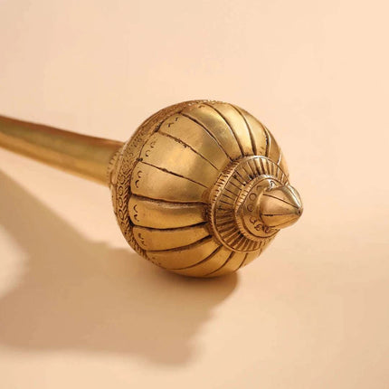 Brass Hanuman Mace/Gada (13.5 Inch)