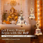 Brass Hand Painted Wall Hanging Meenakari Temple Bell