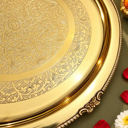 Brass Traditional Pooja Thal