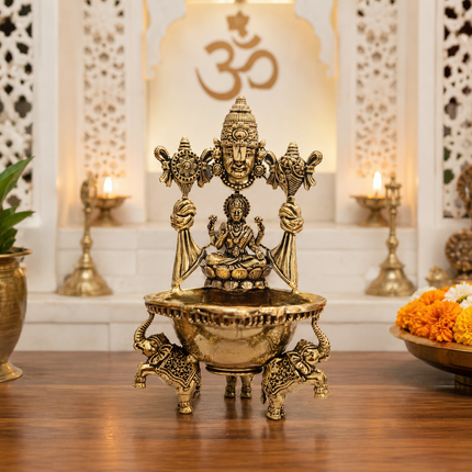 Brass Balaji Lakshmi Lightweight Diya