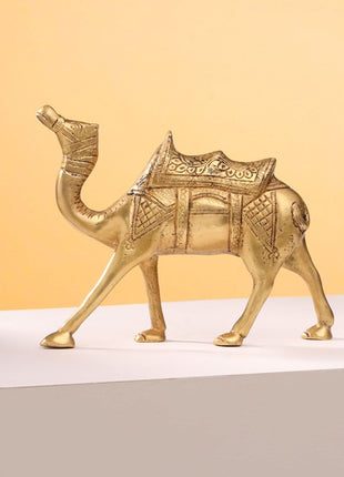 Brass Standing Camel Statue (6 Inch)