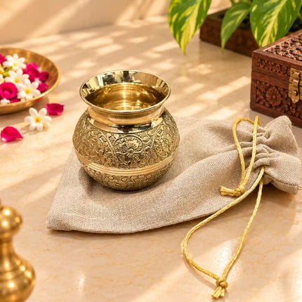 Brass Pooja Potli Gift Hamper: Bulk Corporate Gifting