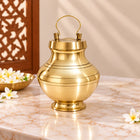Brass Kamandal / Gangajali With Lid (4.5 inch)