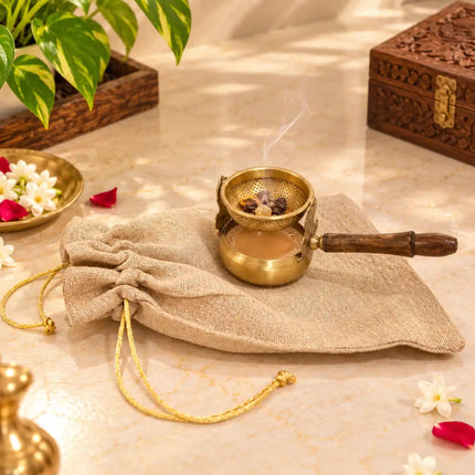 Brass Pooja Potli Gift Hamper: Bulk Corporate Gifting